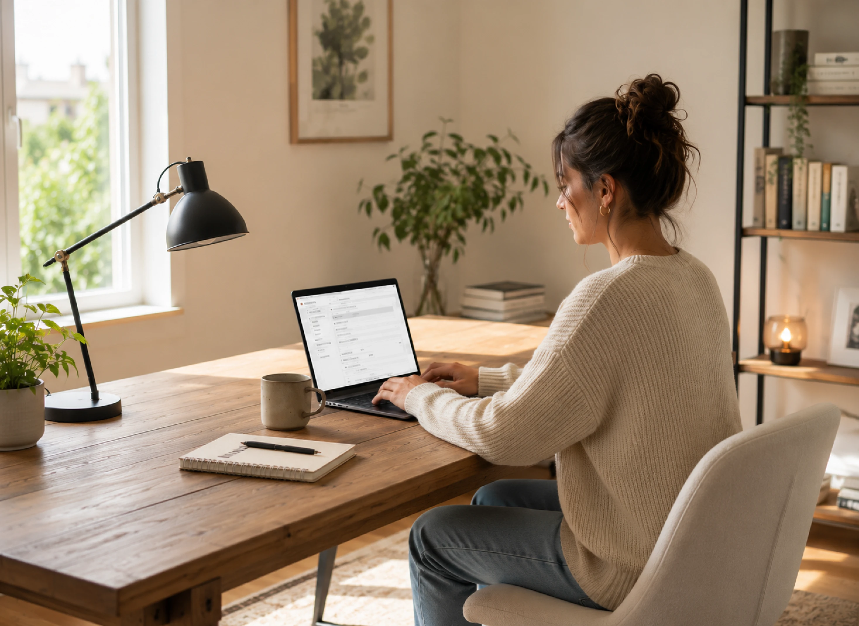 Patient using MyMedProvider on a laptop at home